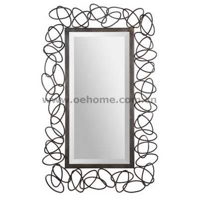 8525 Metal decorative wall mirrors for Hosipitality